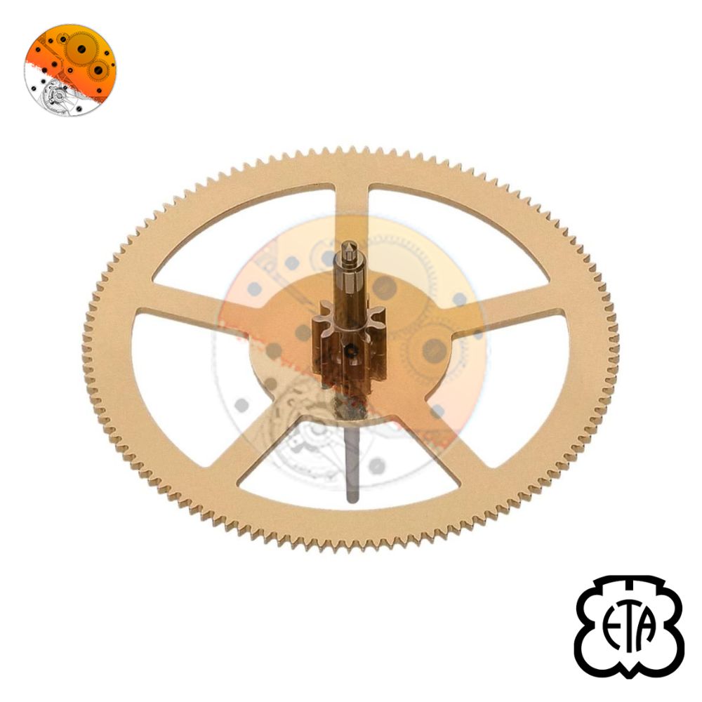 ETA 7750 224 Rueda de Segundos, pivote largo debajo