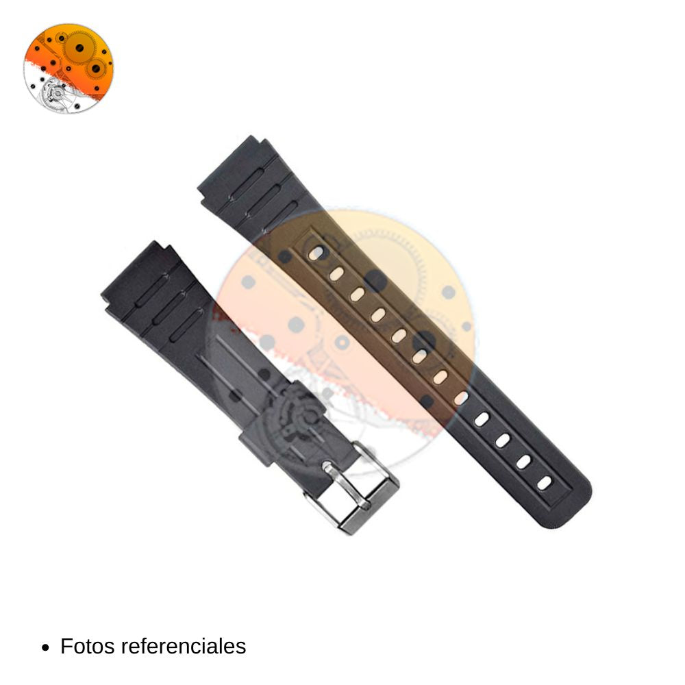 Correa Reloj Compatible Casio F-91 / F-91W / F-105 / F-106W / F-94 / W-217h 18mm