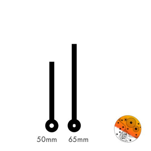 Agujas Rectas Metal Negro UTS 50-65 mm