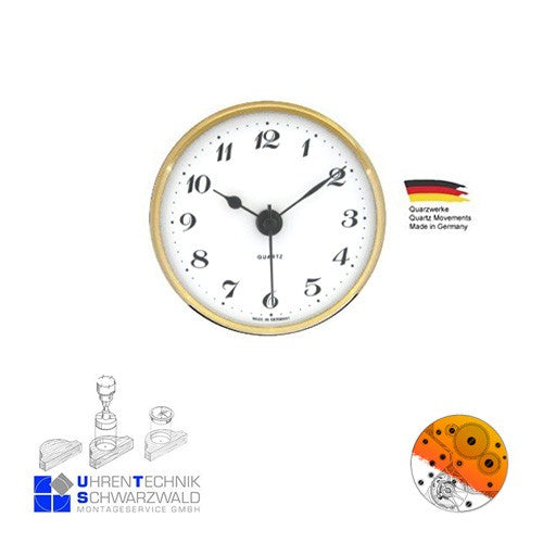 Reloj Insertar UTS Nº Arábigos 72 mm Dorado