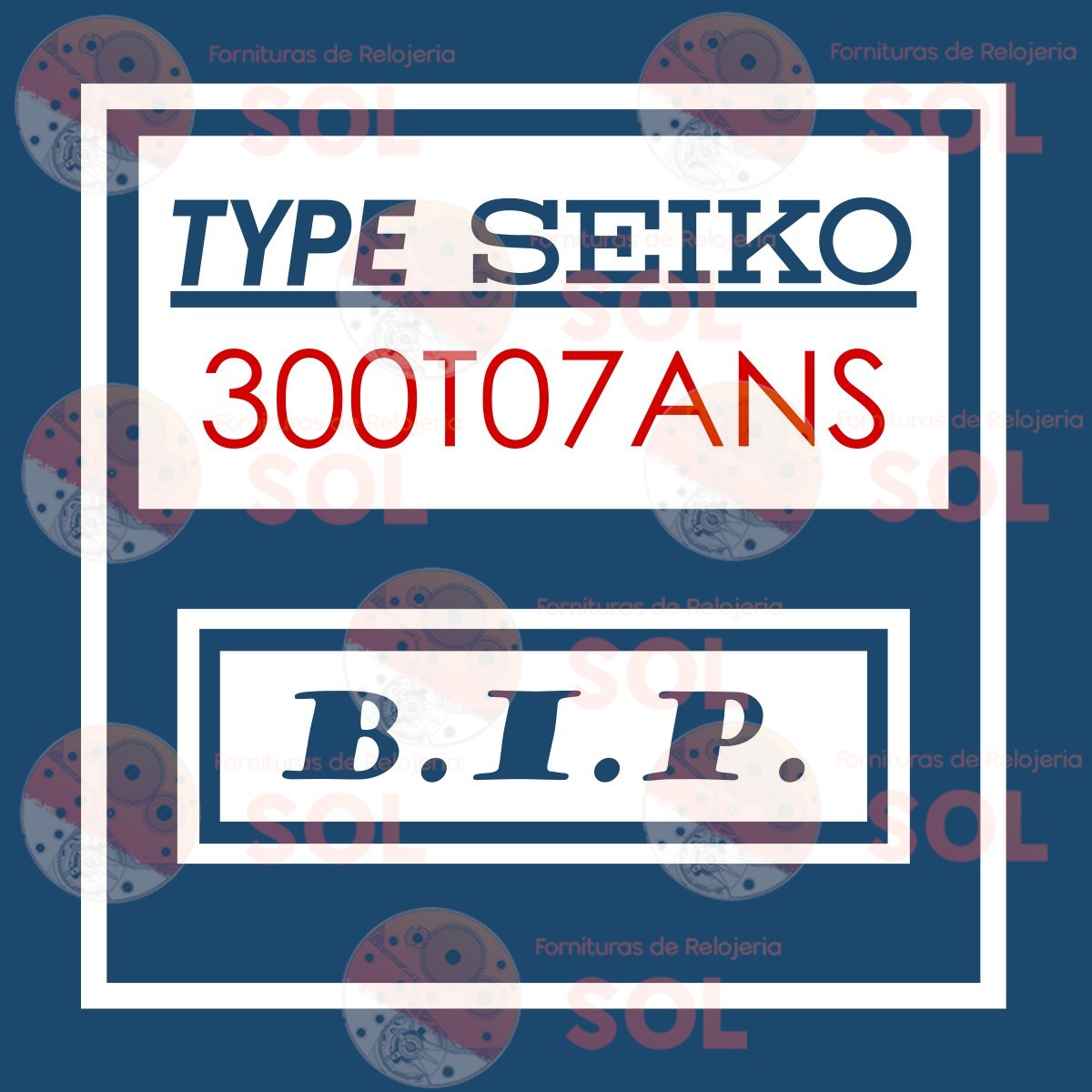 Cristal Plex Tipo Seiko 300T07 (BIP)