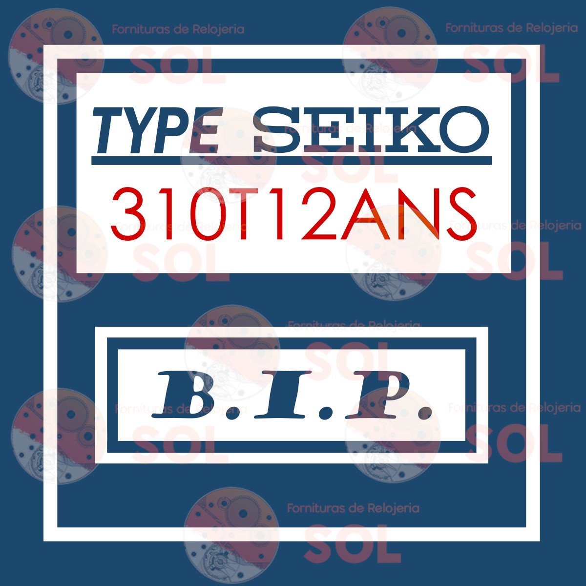 Cristal Plex Tipo Seiko 310T12 (BIP)