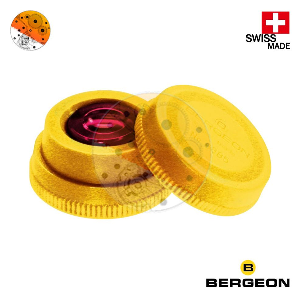 Bergeon 6885-J - Bicchiere Portaolio Per Orologiaio Con Inserto In Vetro Rosso, Diametro 34mm, Strumento Di Precisione Svizzero - 4