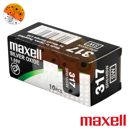 Caja 10 Pilas Maxell 317-SR516SW