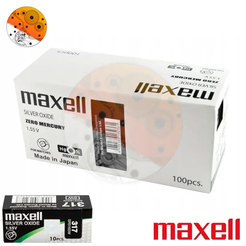 Caja 100 Pilas Maxell 317-SR516SW