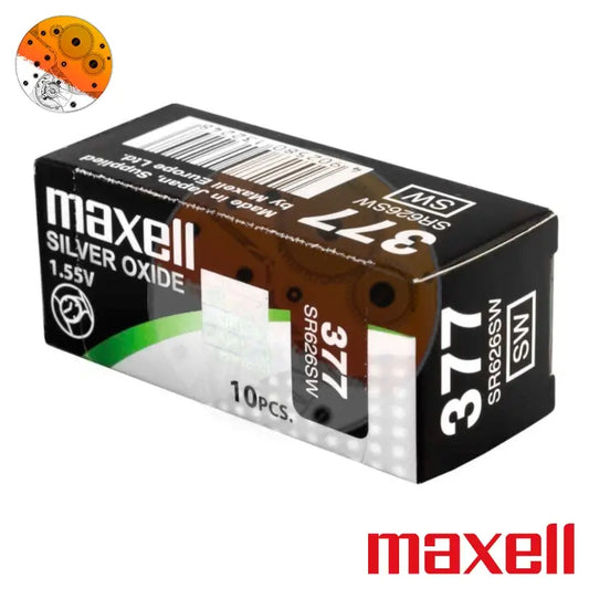 Caja 10 Pilas Maxell 377-SR626SW