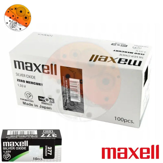 Caja 100 Pilas Maxell 377-SR626SW