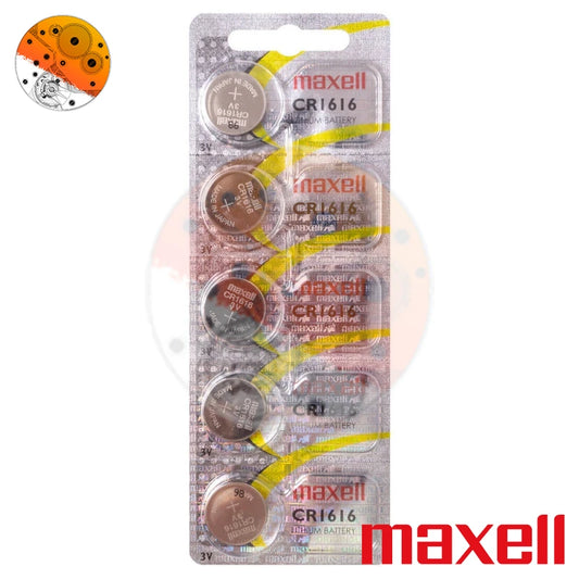 Blister 5 Pilas Maxell Litio CR1616