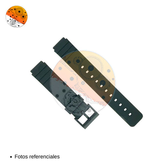 Correa Reloj Compatible Casio MQ-24 / MQ-77 / MQ-104 / AQ-42 / LDP800 /MD712 / MQ15 16mm