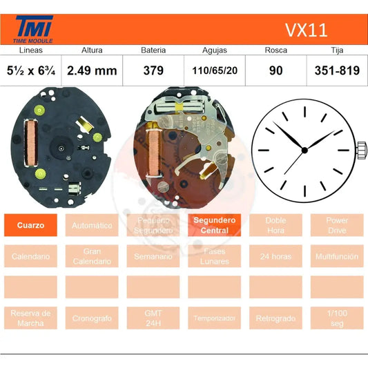 movimiento hattori vx11