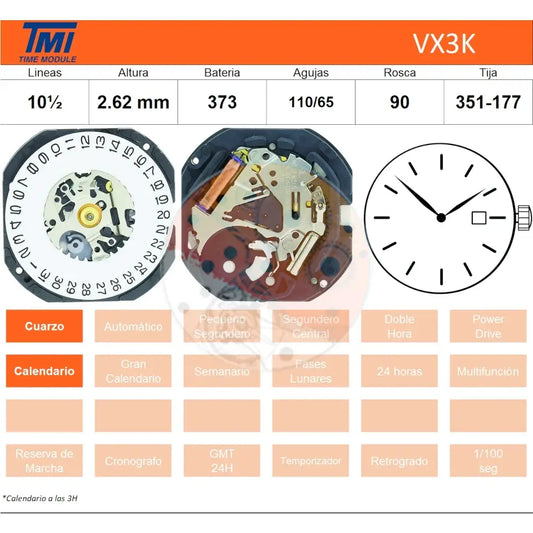 movimiento hattori vx3k