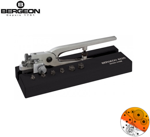 Bergeon 6620 Pinza Per Intaglio Cinturini Pelle Con Stampo E Punzoni - Svizzera