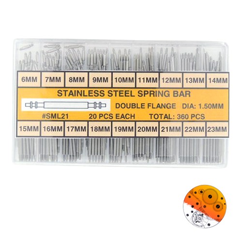 SML 21 - Surtido 360 Pasadores Doble Tope Grosor 1.50 mm
