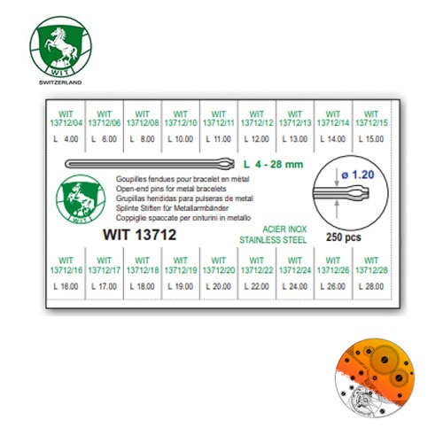 Pasadores Gupillas Wit 13712