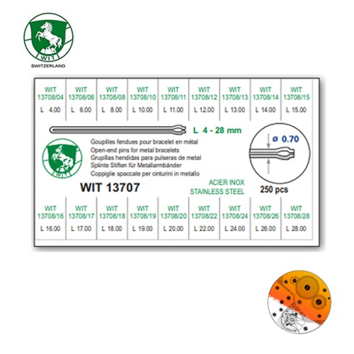 Pasadores Gupillas Wit 13707