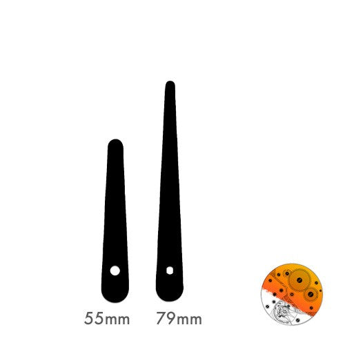 Agujas Metal Negro UTS 55-79 mm