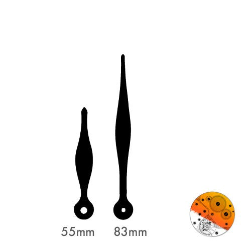 Agujas Metal Negro UTS 55-83 mm