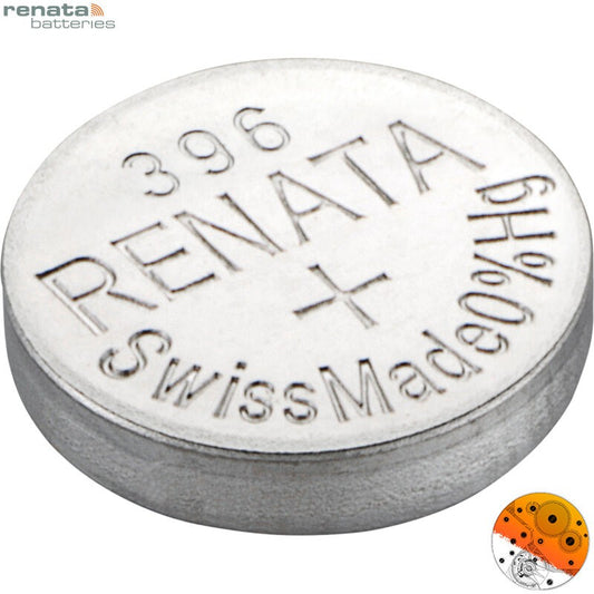 3091#Pilas de Reloj Renata 396 - Caja de 10 Unidades