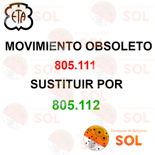 3215#Movimiento ESA 805.111 cal. 3