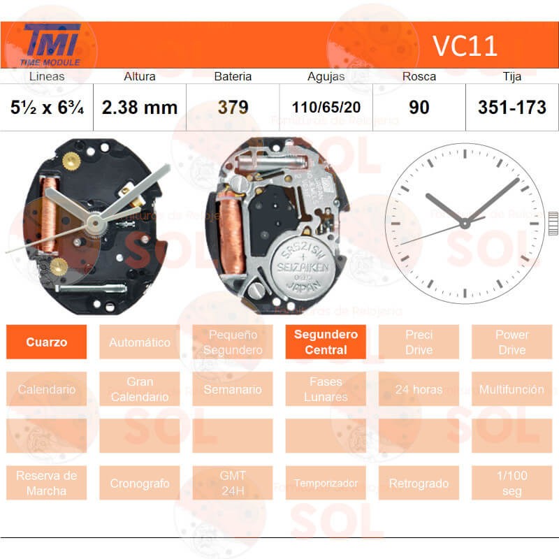 Movimiento Hattory VC11