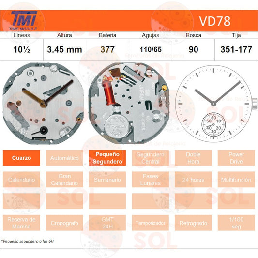 Movimiento Hattory VD78