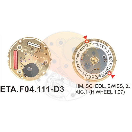 1136#Movimiento ESA F04.111 cal.3 Equivalente F04.115